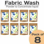 JAVI FABRIC WASH | 500 ml each | 45Gm Pack of 8 (Powder to Concentrate Liquid)