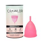 CRAWLER Hygiene Reusable Menstrual Cup with FDA Compliant Medical Grade Silicone - Medium size