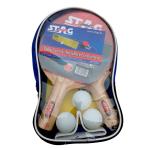 Stag Iconic 1 Star Anywhere Table Tennis Set with White Balls Ping Pong Paddle Playset for Home, Outdoors,Travel