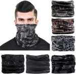 Roniks Multicolor Bike Face Mask for Women (Size: L, Balaclava)