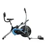 Reach Grey Aluminum Air Bike Exercise Cycle For Home Gym ()