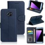 Slugabed Premium Leather Back Cover for Samsung Galaxy S7 Edge Wallet Case Flip Cover | Pockets & Built in Stand | Designer Finish | Magnet Closure | (Blue)