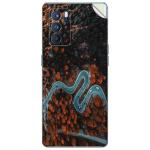 GADGETSWRAP Printed Vinyl Skin Sticker for Oppo Reno 6 Pro - top view of asphalt road