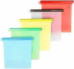 KT ENTERPRISE Food Storage Bag Ounce Silicone Snack BagsMed Reusable Sandwich Bags Large Reusable Silicone Food Bag Silicone Storage Bags Reusable