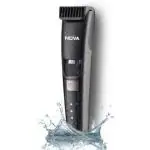NOVA NHT 1058 Waterproof Trimmer 200 min Runtime 40 Length Settings  (Grey)