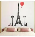 WOLPEP Multicolor Vinyl Paris Wall Sticker