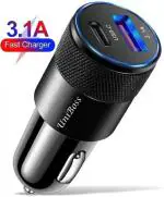 UniBoss 37.2 W Qualcomm Certified Turbo Car Charger (Black, With USB Cable)