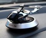 YOURKARTS.COM Car Dashboard Solar Helicopter wings Rotating on solar power giving Fresh Aroma with plant based Perfume