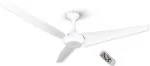 Superfan Super Q 3 Blades 1500 mm High Flow Energy Efficient 5 Star Rated BLDC Ceiling Fans, Pearl White