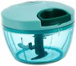 Compact Vegetable Chopper Mini Handy 2 Blades for Effortlessly Chopping Vegetables And Fruits for Your Kitchen (350ml, Multicolor)