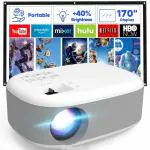 YOTON Andriod 5G WiFi Projector Home 4K Support 1080P Smartphone Full HD Portable Builtin YouTube Other Apps Auto Keystone 4000 Lumens 200
