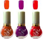 OUR Beauty Multicolor Extra Shine Long Wear Durable Nail Polish Nv04, 18 ml (Pack Of 3)