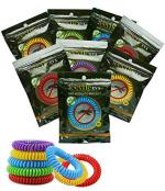 LeevMe Eva Anti Mosquito Bracelet Natural for 10 days use (Pack of 8 for 80 days)