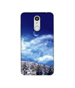 Casotec Snow Moon Clouds Design Printed Silicon Soft TPU Back Case Cover for Swipe Elite Power