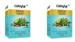 Girnar Detox Green Tea - Desi Kahwa| 36 Tea Bags in Each Pack| Pack of 2| + Green Ilayachi 25g |