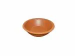 Om Craft Villa Round Shape Earthen Pot Terracotta Bird Bath, Earth Brown (Pack of 1)