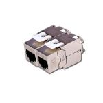 MX RJ45 STP Cat6A Ethernet Cable Adapter Connector Female to Female (pack of 2)