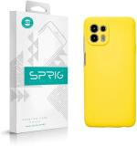 Sprig Liquid Silicone Yellow Back Cover For Motorola Edge 20 Fusion, Moto Edge 20 Fusion