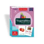 Clapjoy Multicolor Double Sided Flash Cards For Kids -Vegetables - 24 Months - 6 Years