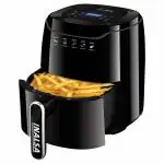Inalsa, Tasty Fry Digital, 1400W, 4.2L Air Fryer with 8 Preset Menu| Touch Control & Digital Display, Black