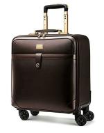 The Clownfish Rich Brown 8 Wheel Trolley Bag 39 cm