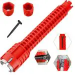 KHETOOL Sink Wrench | Water Pipe, Sink, Faucet Installer Wrench Tool | 8 in 1 Plumbing Tool for Basin, Toilet, Bathroom, Pipe and Kitchen | Smart Plumbing Tool