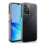 Fastship Rubber silicone Back Cover for Vivo Y56 5G - Transparent