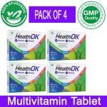 Roy Biotech Health Ok Daily Multivitamin for Energy & Overall Health for Men, Tab 10