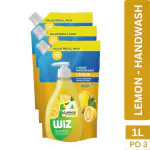 Wiz Hand Wash Lemon 1L Refill Pouch (Pack of3)