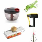 ODD M EVEN Quick Handy Chopper, Whisk, Slicer and Cutter Kitchen Tool Set
