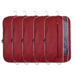 GULAFSHA Industries Coat Cover|Foldable Blazer Cover|Suit Cover With Zipper Closure|Cloth Organizer For Dust Proof Jacket|Pack of 5