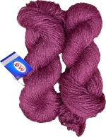 Simi Enterprise Ruby Wool Shiny Wool Hank Hand Knitting Wool, Art Craft Soft Fingering Crochet Hook Yarn, Needle Knitting Yarn Thread Dyed, 200 G