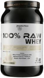 Nutrition Planet Raw Whey for Pre/Post Workout Recovery (Unflavored - 2lb, 30 Servings)