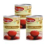 BFP SHAGUN Gulab Jamun 1.5Kg (500Gm Pack of 3) | Authentic Indian Gulab Jamun | Festive Delight Gulab Jamun | Made with Sugar, Water, Khoya Wheat Flour, Clarified Butter Oil | Authentic Bikaneri