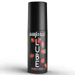 Manforce Lube, Lubrication Gel for Men & Women, Water-Based Gel, Skin-Friendly, Safe to Use with Condoms, Strawberry Flavoured, 60ml