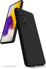 MobiLooks Mobile Accessories for Samsung A72 (5G) Black Anti-Shock,Soft Silicone Back Cover 15 x 5 x 5 cm