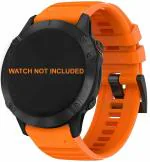 Zitel Watch Band Compatible with Garmin Fenix 7X, Fenix 6X/6X Pro, Fenix 5X/5X Plus, Fenix 3/3 HR, Descent MK1, D2 Delta PX, D2 Charlie, 26mm Sport Strap - Orange