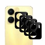Gadgetronics [Pack of 4] Vivo Y16 [Black] Back Camera Lens Protector Tempered Glass - Full Camera Coverage with Easy Installation Kit