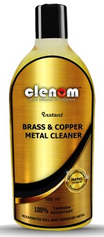 Clenom Instant Brass, Copper Metal Cleaner (Cleaning Liquid Polish )-(500ml Pack Of 1) for Chrome, Copper, Brass, Bronze, Gold, Nickel and Stainless Steel. All Metal Cleaner