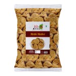 90's MILL Whole Wheat Ajwain Methi Mathris Wheat Mathri | Ready to Eat Evening Tea Time Snacks | Healthy | Crispy Indian Namkeen Sweet Snacks | Made In Healthy Ground Peanut Oil-300g*1Pack