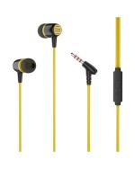 Earonics Yellow Wired Headphones 3.5mm