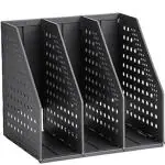 Deli E79003 Magazine Holder, Dark Grey Body, Pack of 1