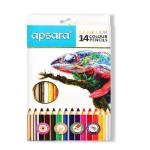 Apsara 101250002 Color Pencils - 14 Shades (Multicolor)