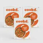 Cookd Punjabi Dhaba Curry Paste 250gm (Pack of 3)|Ready To Cook Indian Recipe Mix for 4 People | Cook with Paneer, Vegetables, Chicken, Fish |Tase the Authentic Indian Dhaba Style Tasty Meals