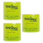 Freshee Tisue Rolls for Toilet, Pack of 3 Paper Tissue Rolls, 2 Ply Toilet Rolls, 250 Pulls each