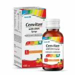 Healthvit Cenvitan with DHA Syrup Multivitamin & Multiminerals Syrup with Juicy Fruit - 100ml