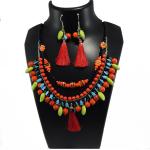 JAYA VISION ENTERPRISES Glass Beads 3 Line Banjara Stylish Necklace