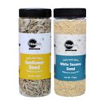 Tikhalwale Edible Seeds Combo Pack of Sunflower Seed & White Sesame Seeds