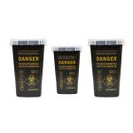 Tattoo Gizmo Portable Sharpz Container Waste Collection Barrel,1 Lt - Pack Of 3