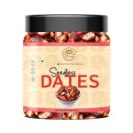 LDM foods Dates Naturally Dried Dates Seedless Jumbo Medjoul/Medjool Dates SeedLess dates-400gm